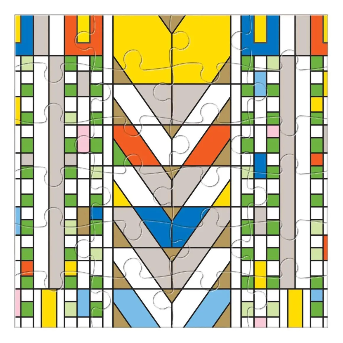 Frank Lloyd Wright Wooden Jigsaw Puzzle Set