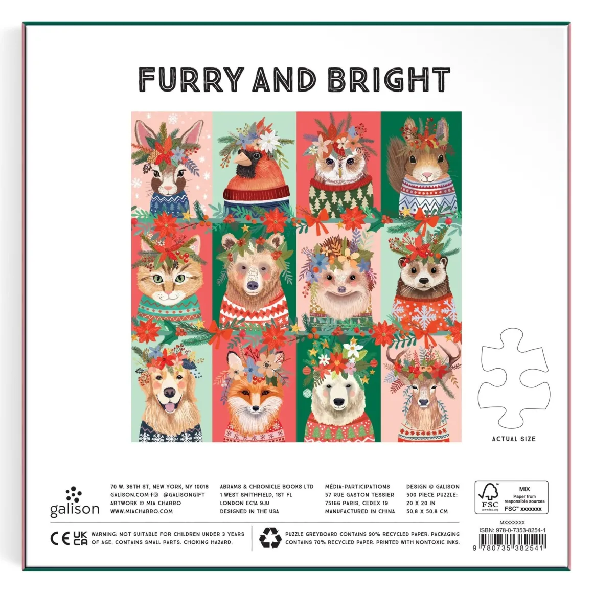 Furry And Bright 500 Piece Puzzle