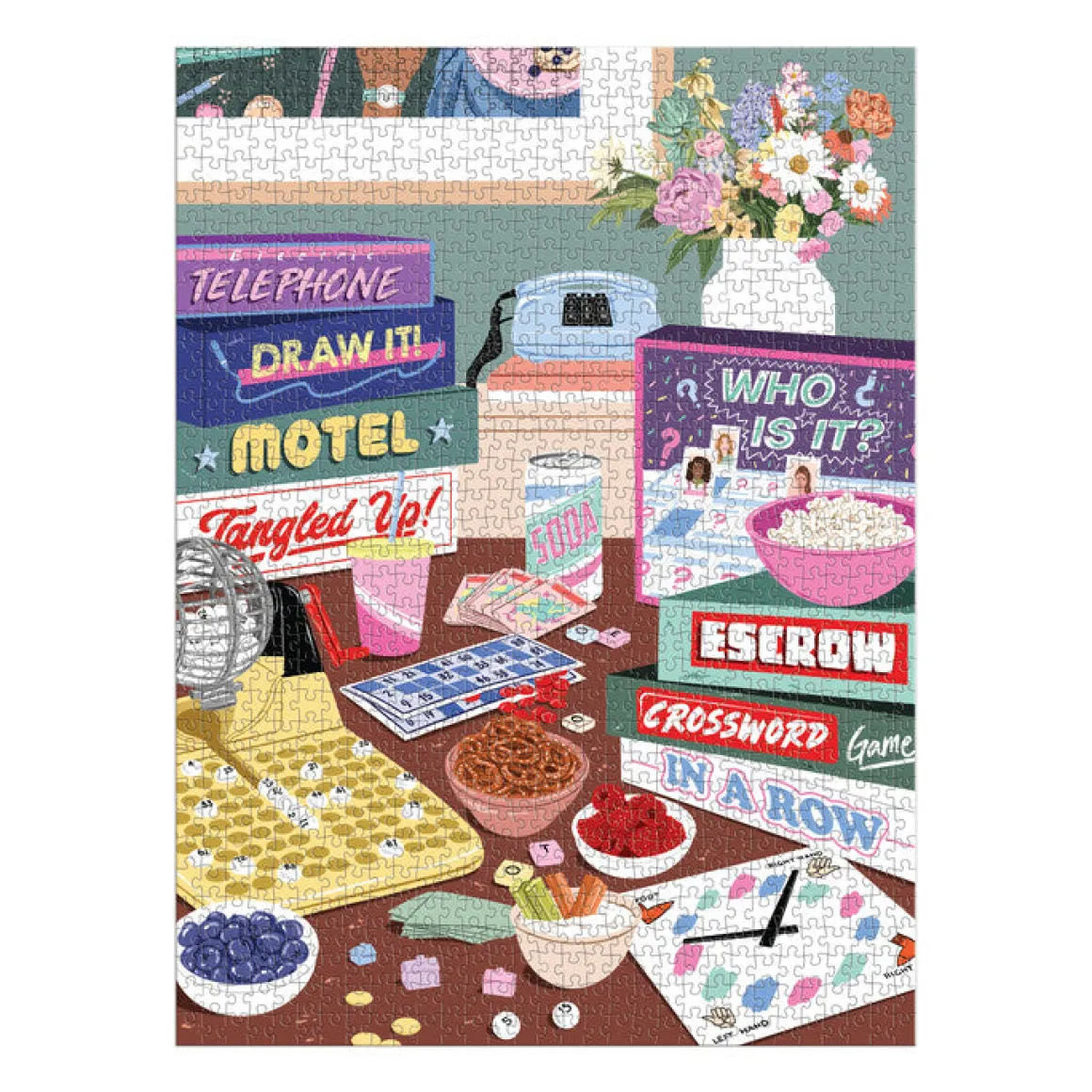 Game Night 1000 Piece Puzzle