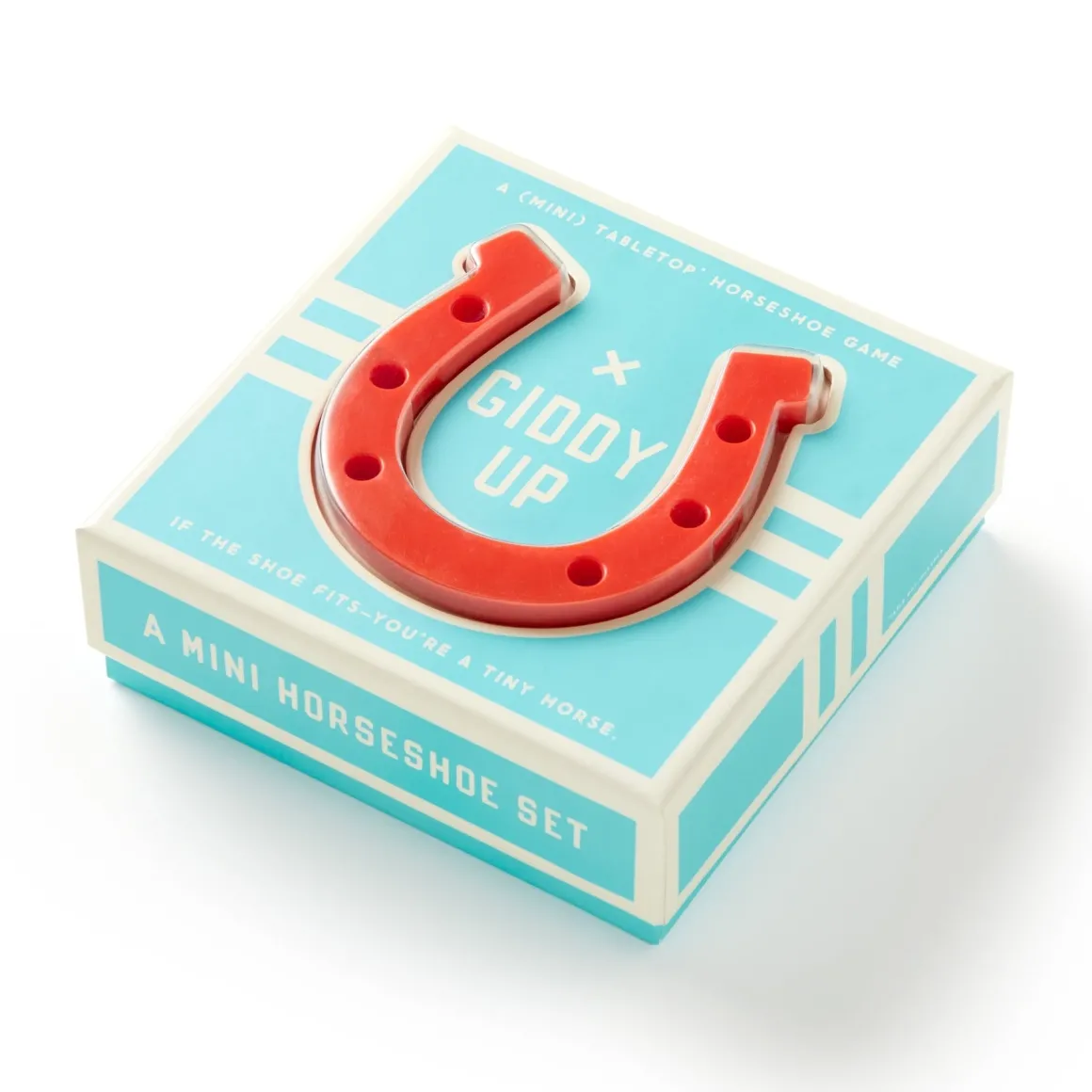 Giddy Up Tabletop Horseshoes Game