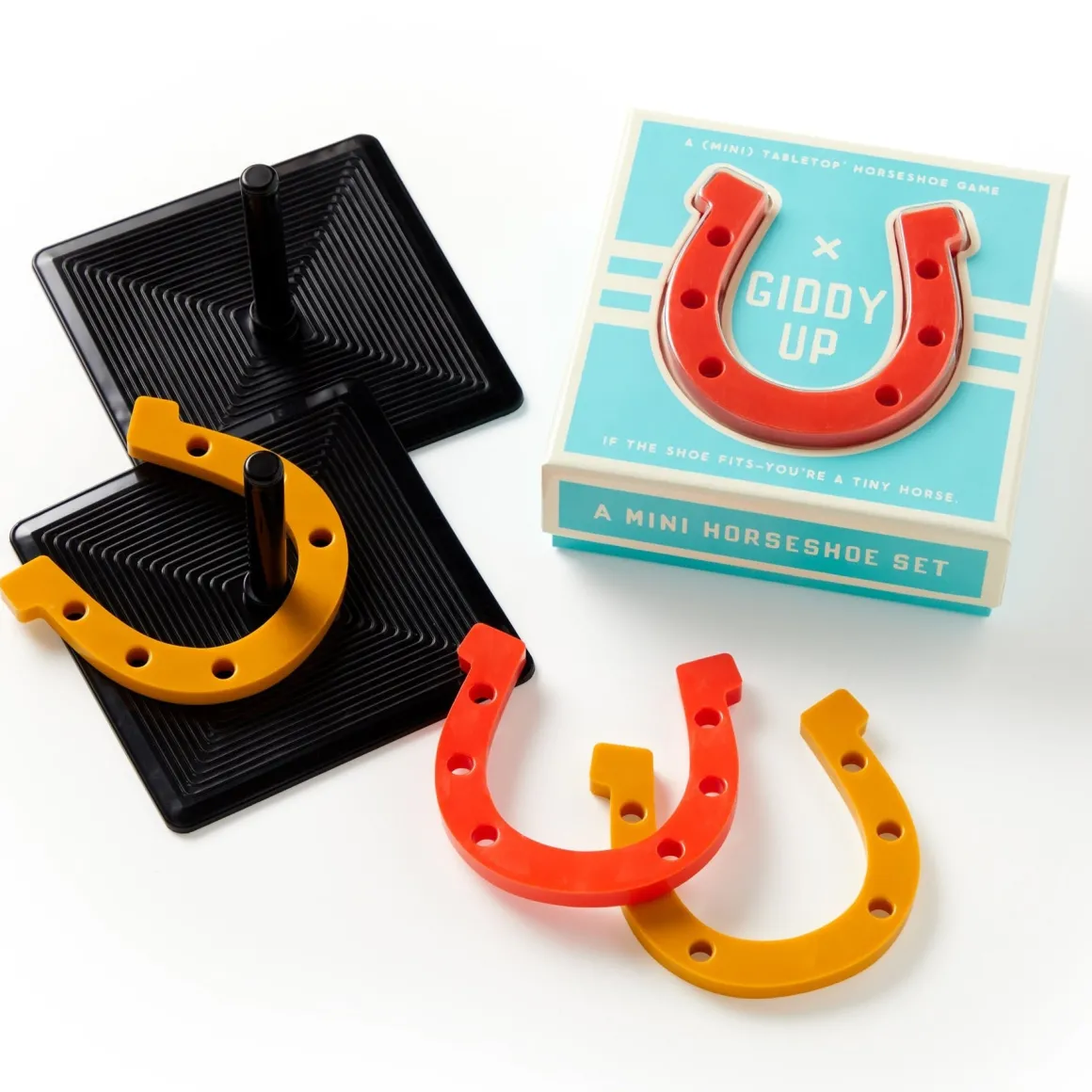 Giddy Up Tabletop Horseshoes Game