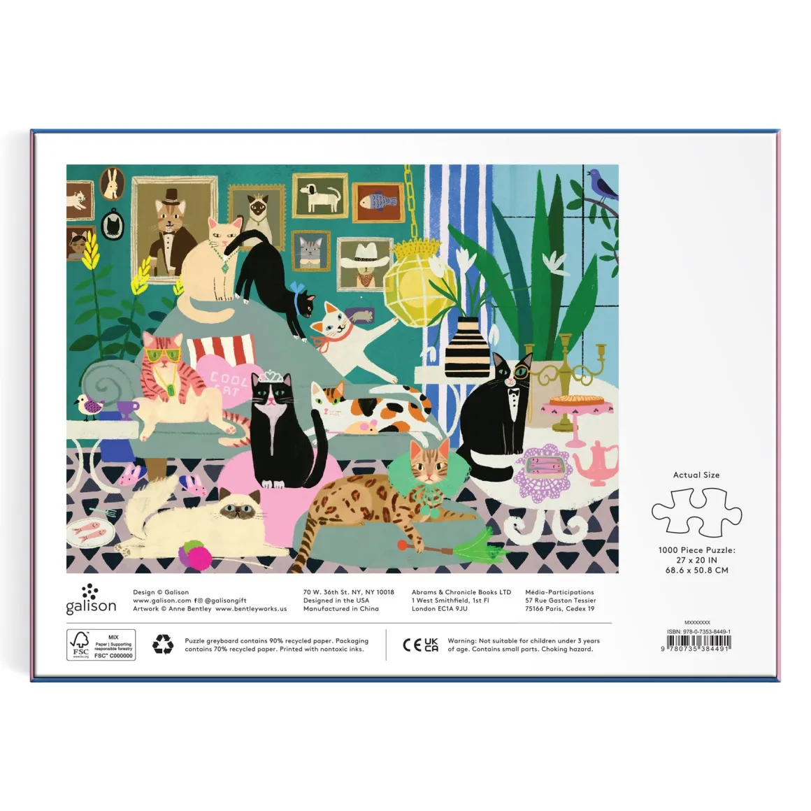 Glamour Cats 1000 Piece Puzzle