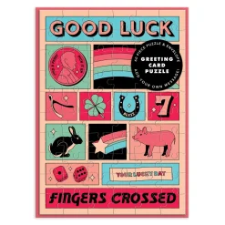 Good Luck Greeting Card Puzzle