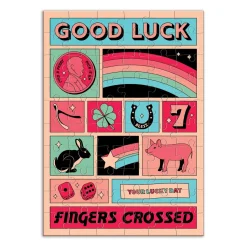 Good Luck Greeting Card Puzzle