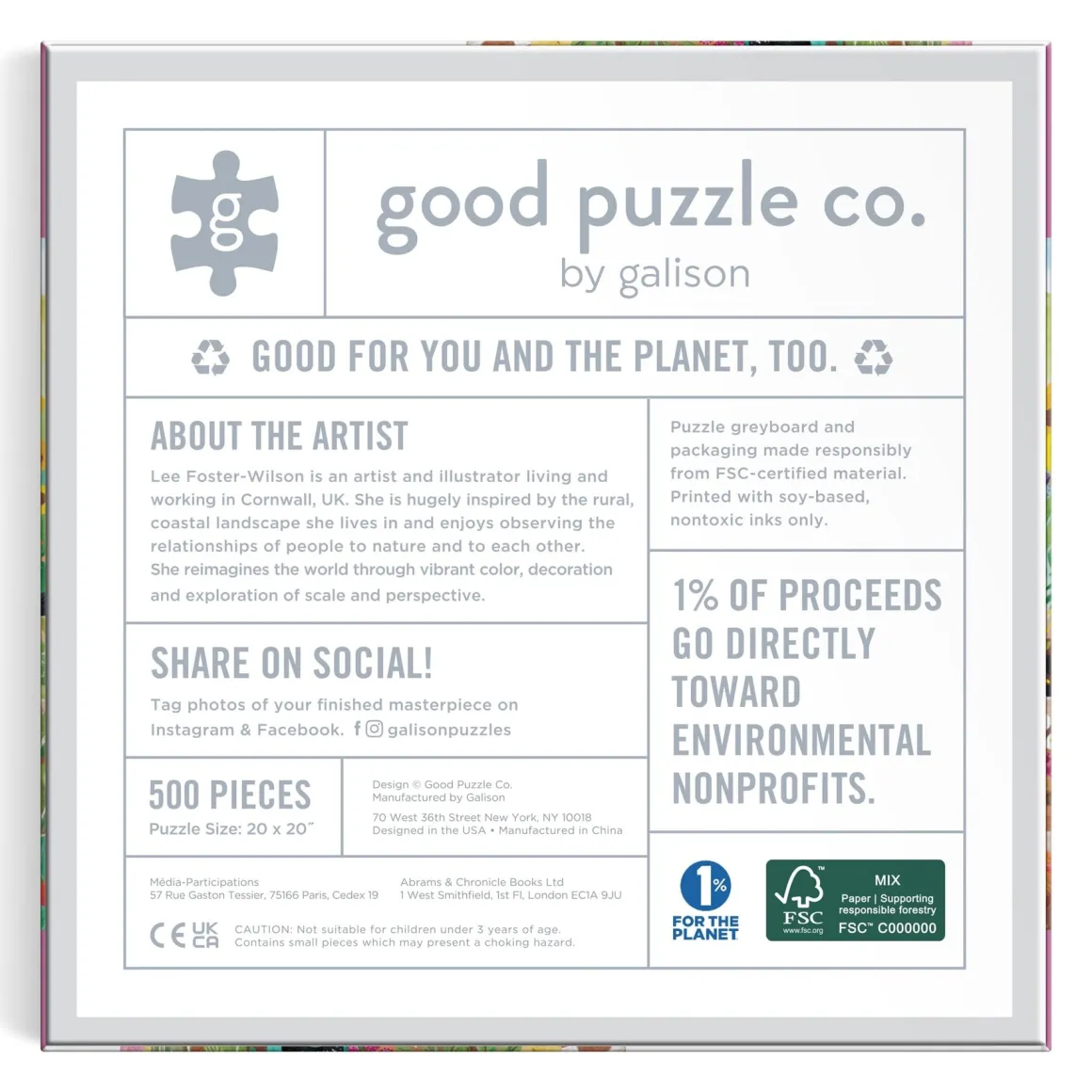 Good Puzzle Co. Basket Blooms 500pc Puzzle