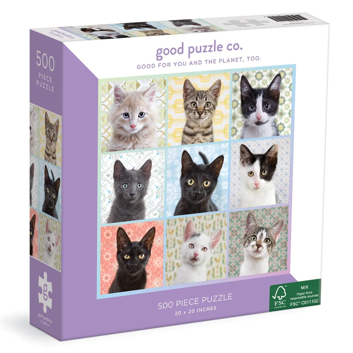 Good Puzzle Co. Cat Portraits 500pc Puzzle