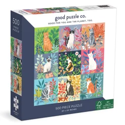 Good Puzzle Co. Cats and Flowers 500pc Puzzle