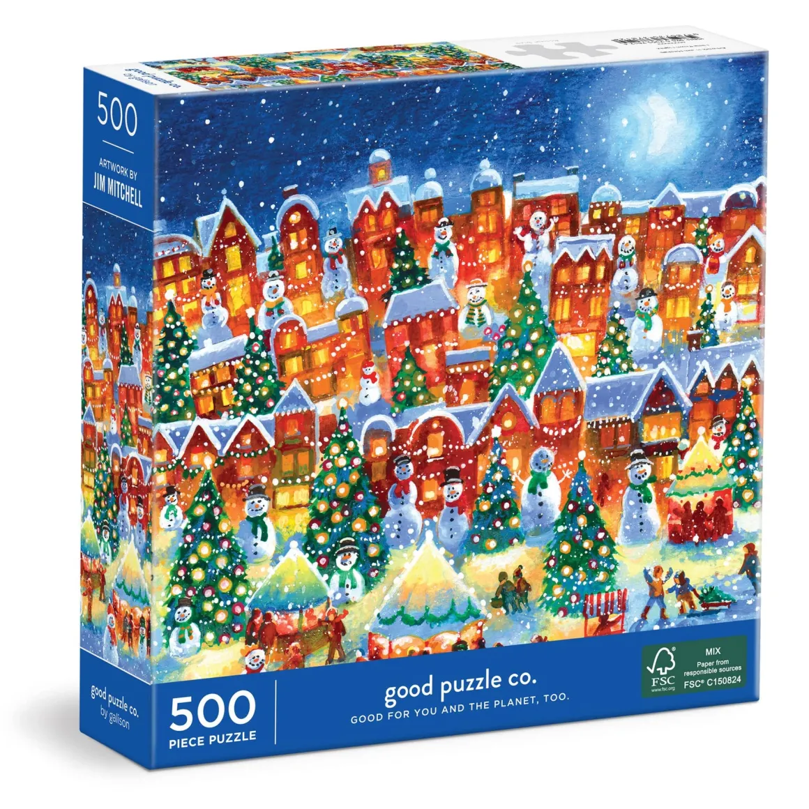 Good Puzzle Co. Little Town Lights 500pc Puzzle