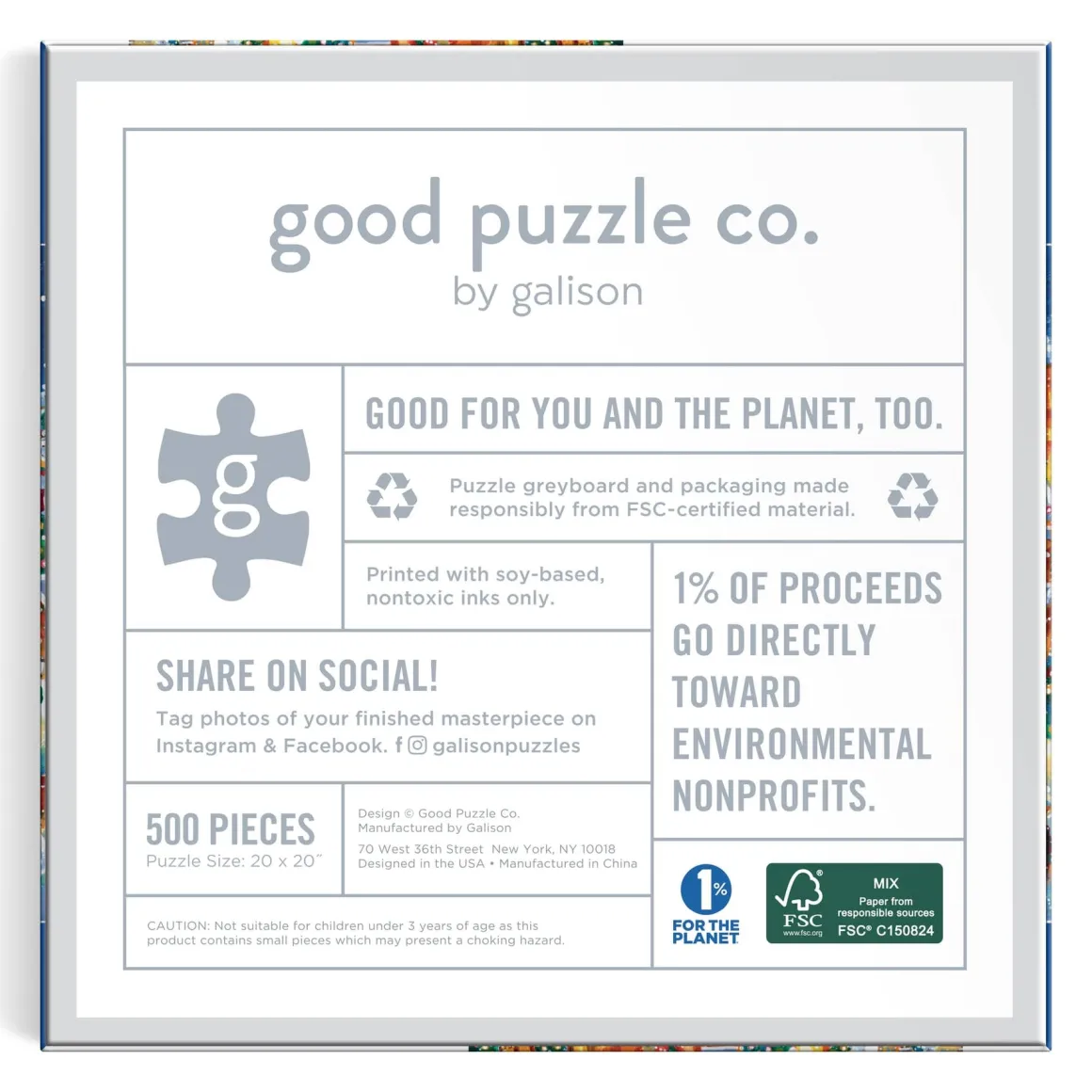 Good Puzzle Co. Little Town Lights 500pc Puzzle