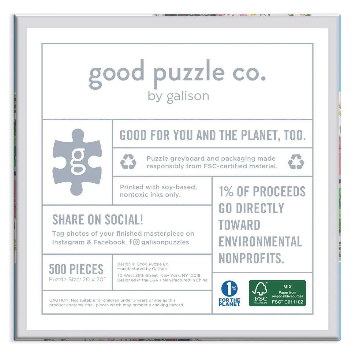Good Puzzle Co. Outdoor Garden 500pc Puzzle