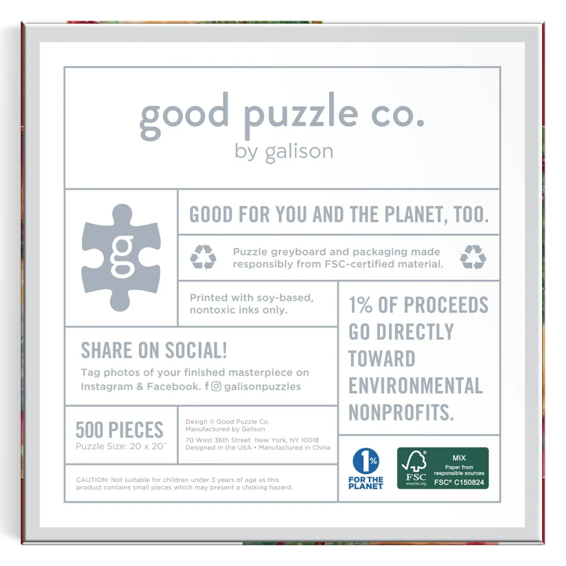 Good Puzzle Co. Warm by the Fireplace 500pc Puzzle