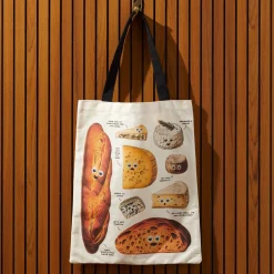 Googly Food Canvas Tote