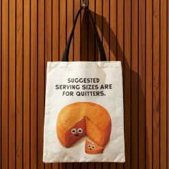 Googly Food Canvas Tote