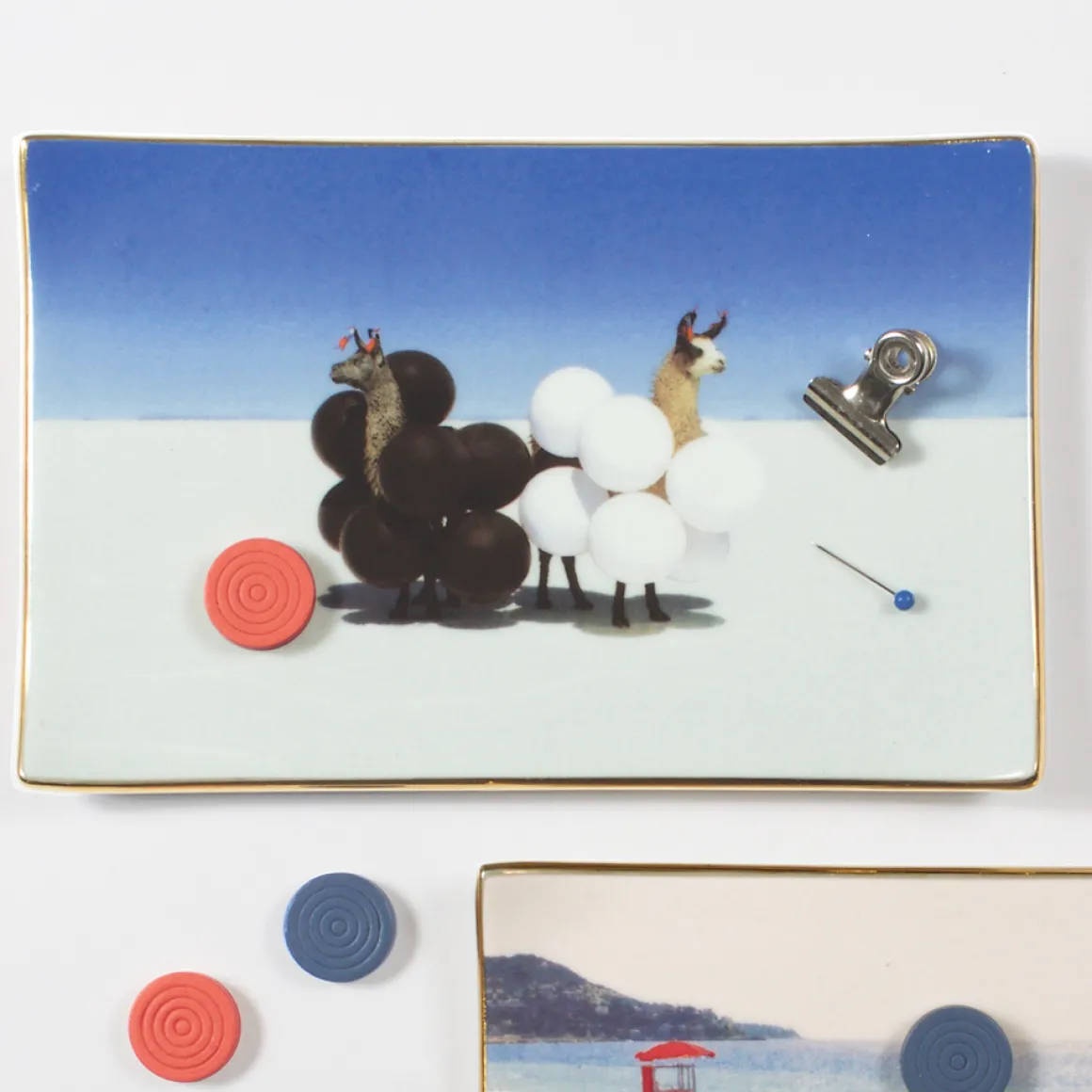 Gray Malin Llamas Porcelain Tray