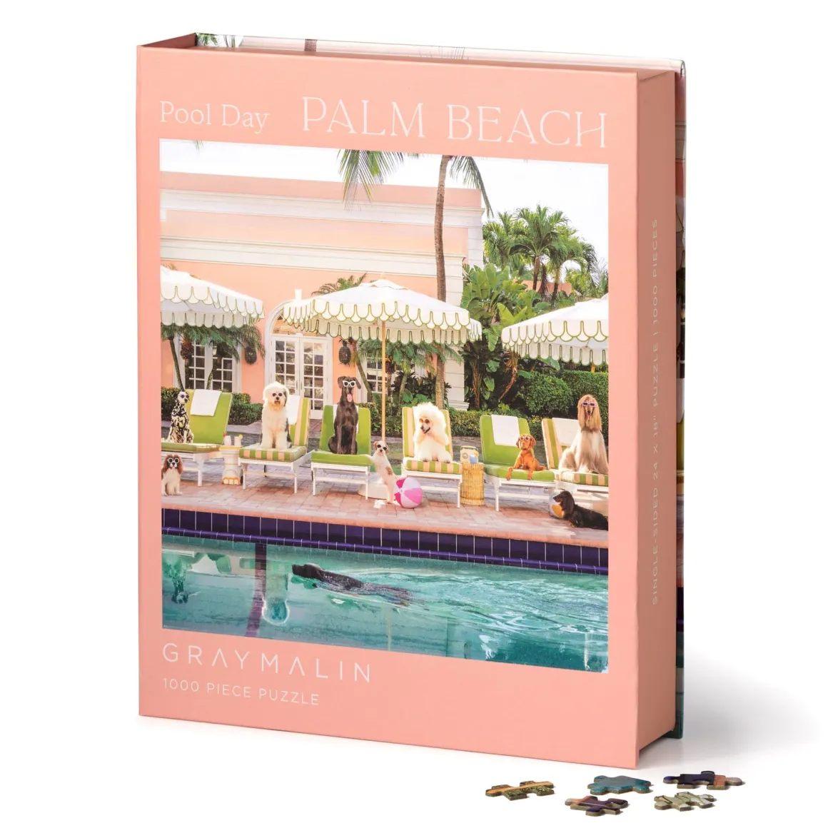 Gray Malin Pool Day Palm Beach 1000 Piece Book Box Puzzle