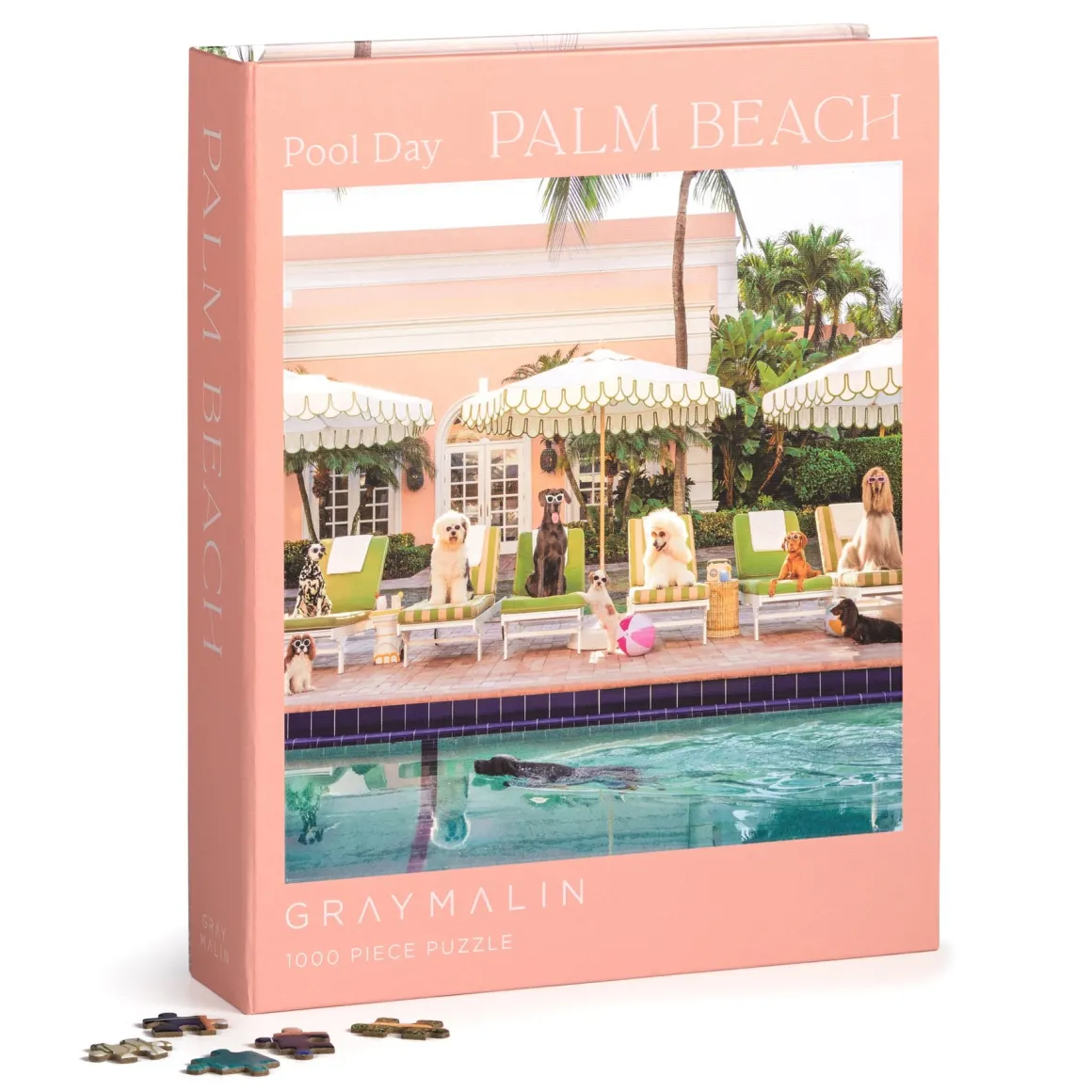 Gray Malin Pool Day Palm Beach 1000 Piece Book Box Puzzle