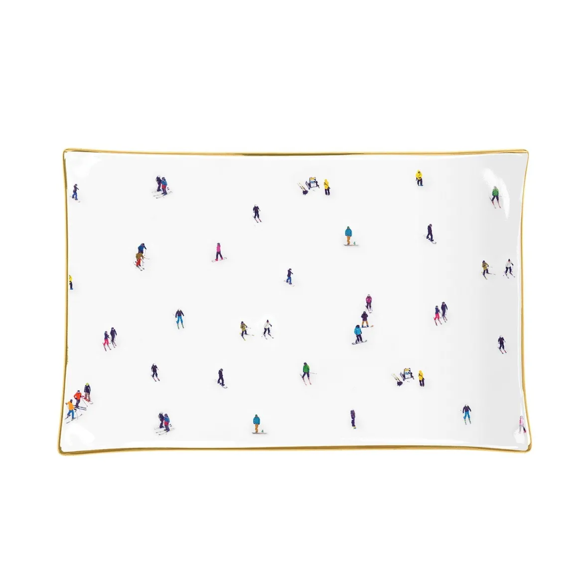Gray Malin The Skiers Porcelain Tray