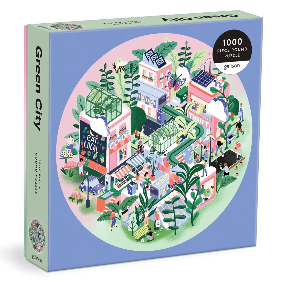 Green City 1000 Piece Round Puzzle