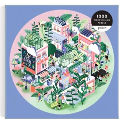 Green City 1000 Piece Round Puzzle
