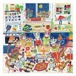 Happy Hanukcats 500 Piece Puzzle