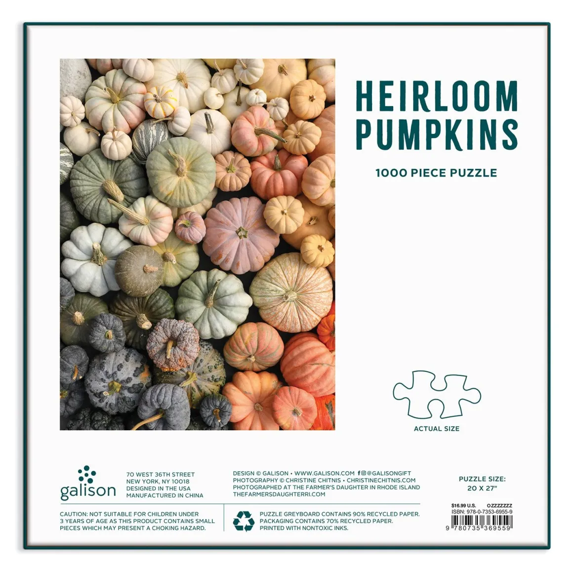 Heirloom Pumpkins 1000 Piece Puzzle