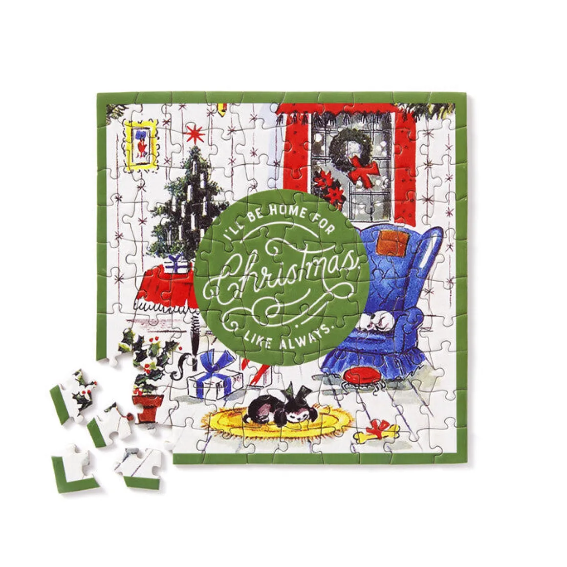Home For Christmas 100 Piece Mini Shaped Puzzle