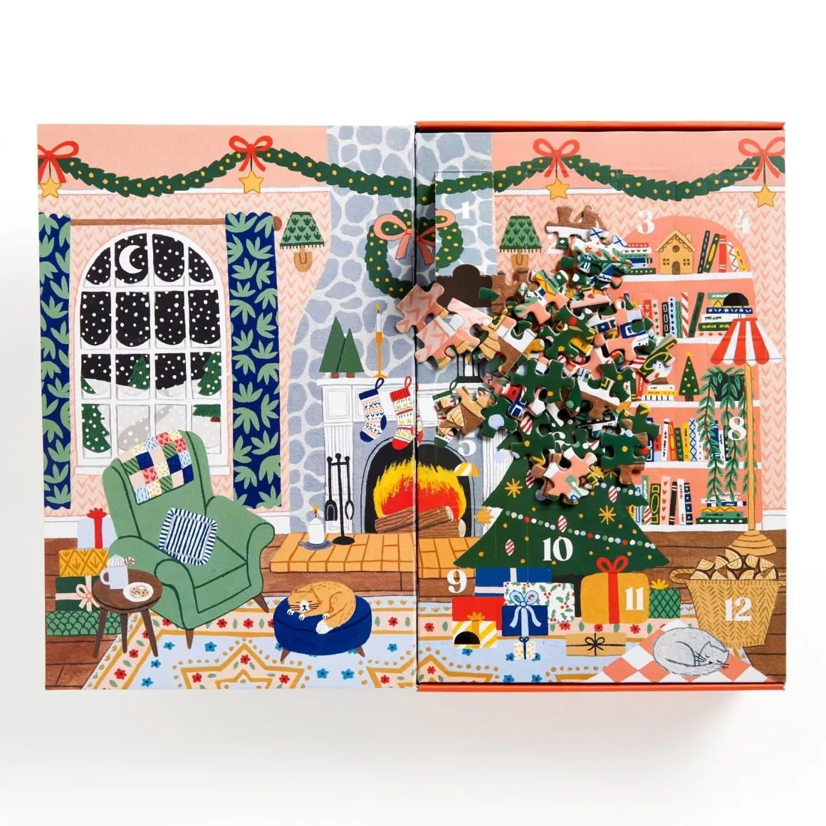 Home for the Holidays 500 Piece Advent Puzzle Calendar
