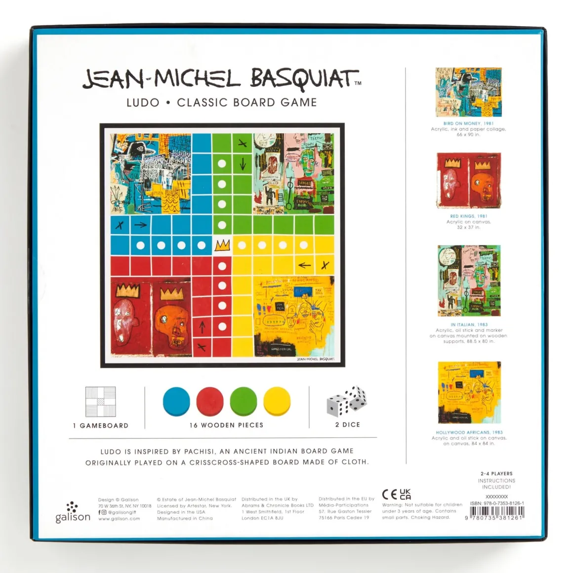 Jean-Michel Basquiat Ludo Classic Board Game