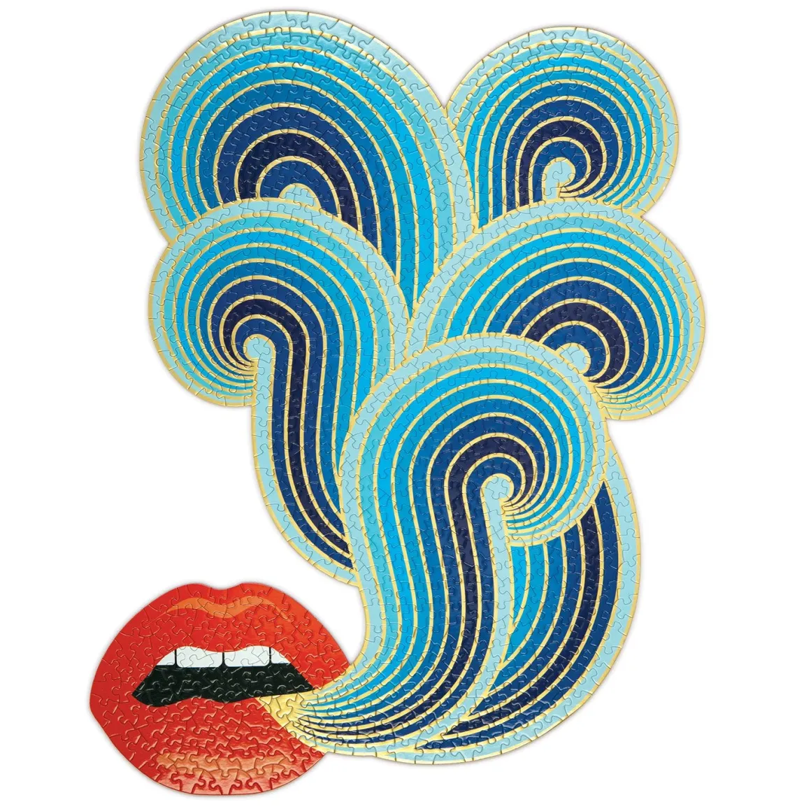 Jonathan Adler 750 Piece Lips Shaped Jigsaw Puzzle