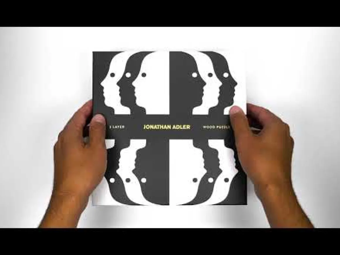 Jonathan Adler Atlas Layered Wooden Jigsaw Puzzle Set