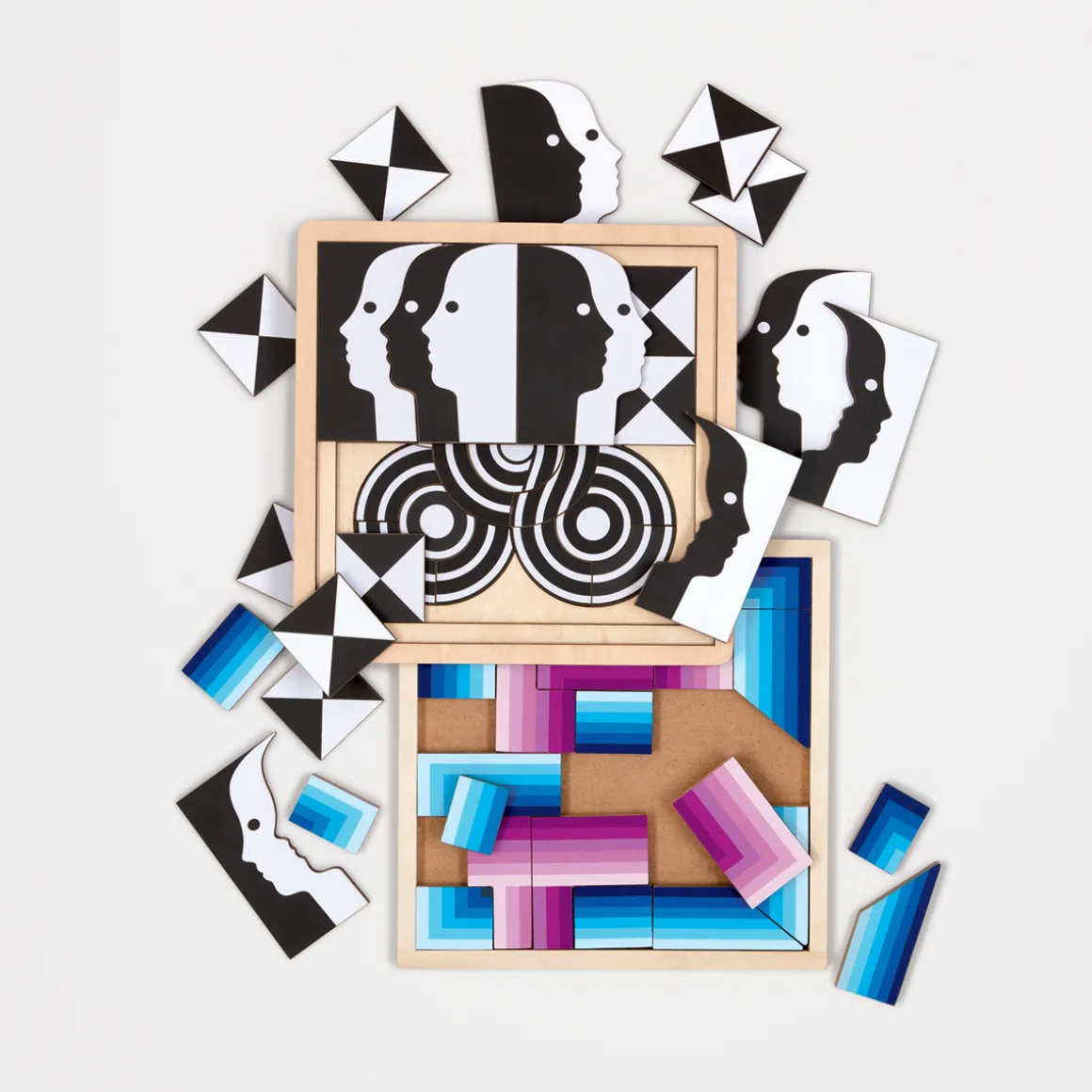 Jonathan Adler Infinity Wooden Jigsaw Puzzle Set