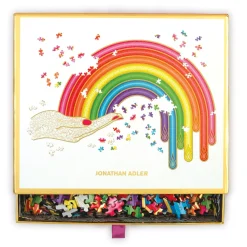 Jonathan Adler Rainbow Hand 750 Piece Shaped Jigsaw Puzzle