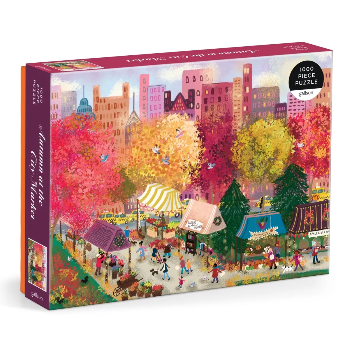 Joy Laforme Autumn at the City Market 1000 Piece Puzzle