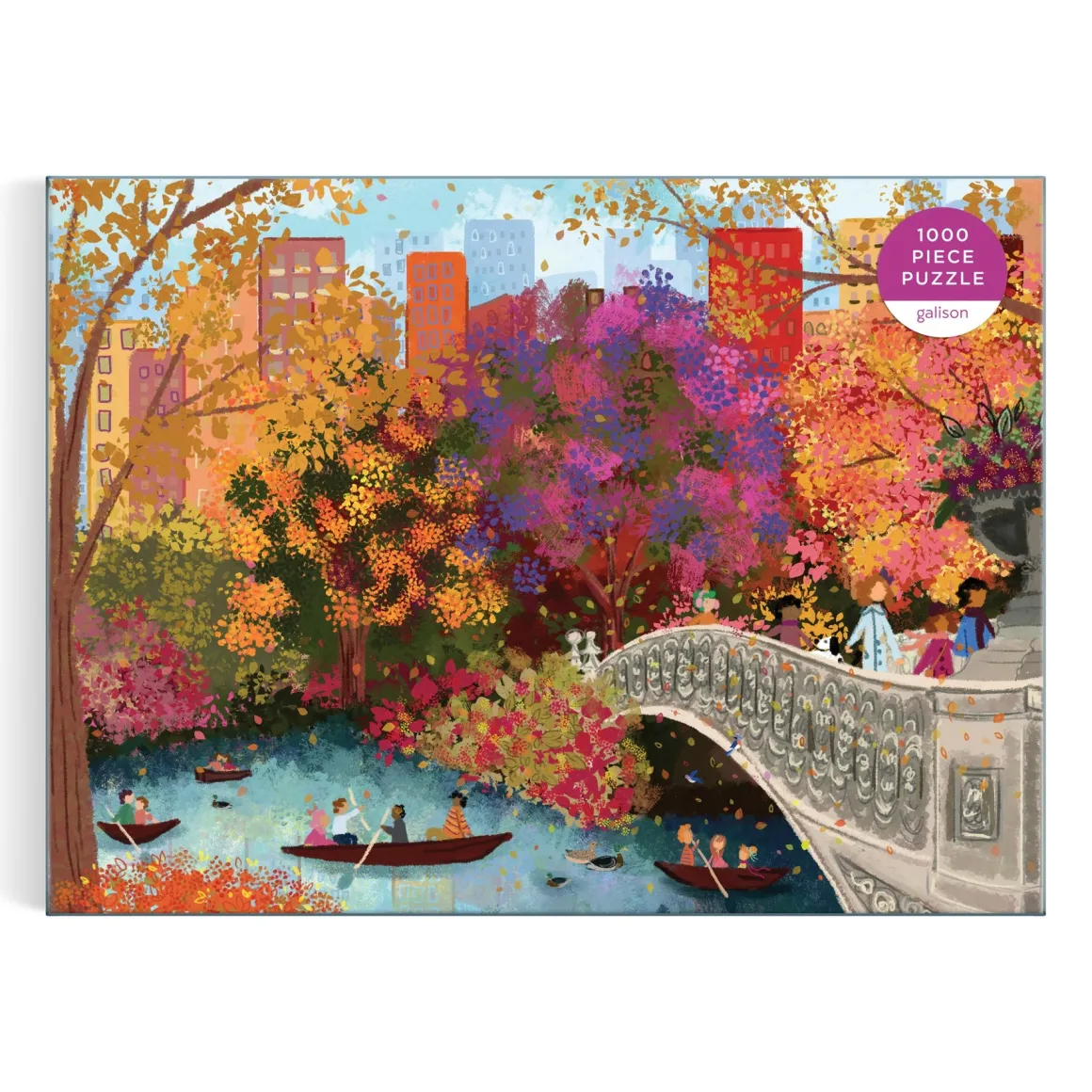 Joy Laforme Autumn on Bow Bridge 1000 Piece Puzzle