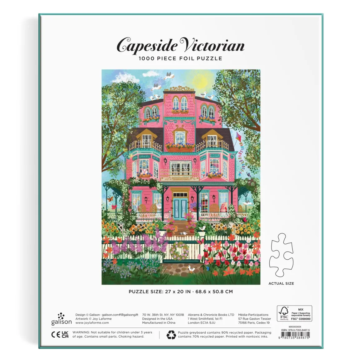Joy Laforme Capeside Victorian 1000 Piece Foil Puzzle