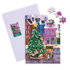 Joy Laforme Christmas Square Greeting Card Puzzle
