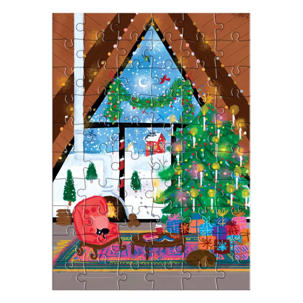 Joy Laforme Cozy Cabin Greeting Card Puzzle
