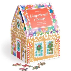 Joy Laforme Gingerbread Cottage 500 Piece Puzzle In A House