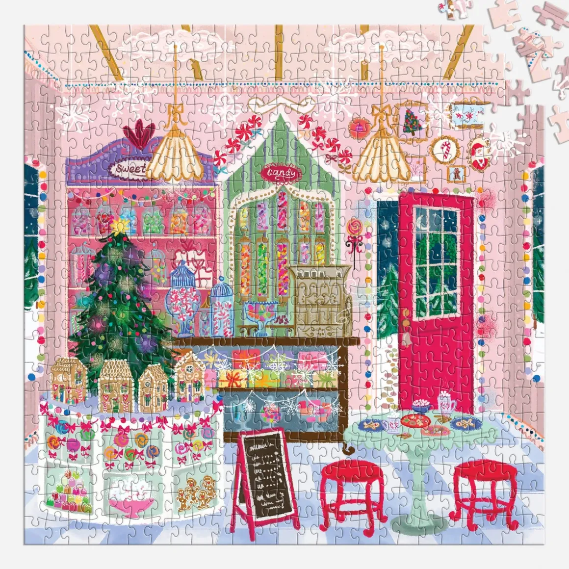 Joy Laforme Gingerbread Cottage 500 Piece Puzzle In A House
