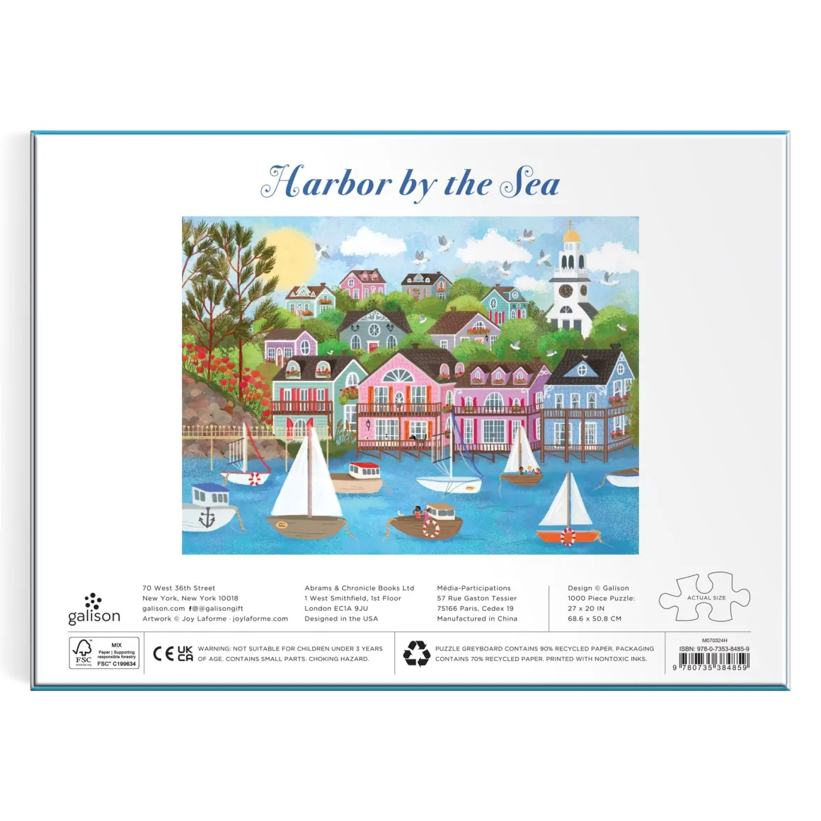 Joy Laforme Harbor by the Sea 1000 Piece Puzzle
