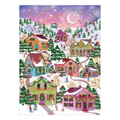 Joy Laforme Snowcap Village 1000 Piece Foil Puzzle