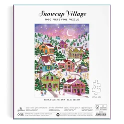 Joy Laforme Snowcap Village 1000 Piece Foil Puzzle