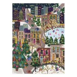 Joy Laforme Sparkling City 1000 Piece Foil Puzzle In a Square Box