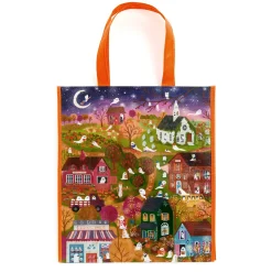 Joy Laforme Spooky Village Reusable Shopping Bag