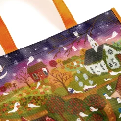 Joy Laforme Spooky Village Reusable Shopping Bag
