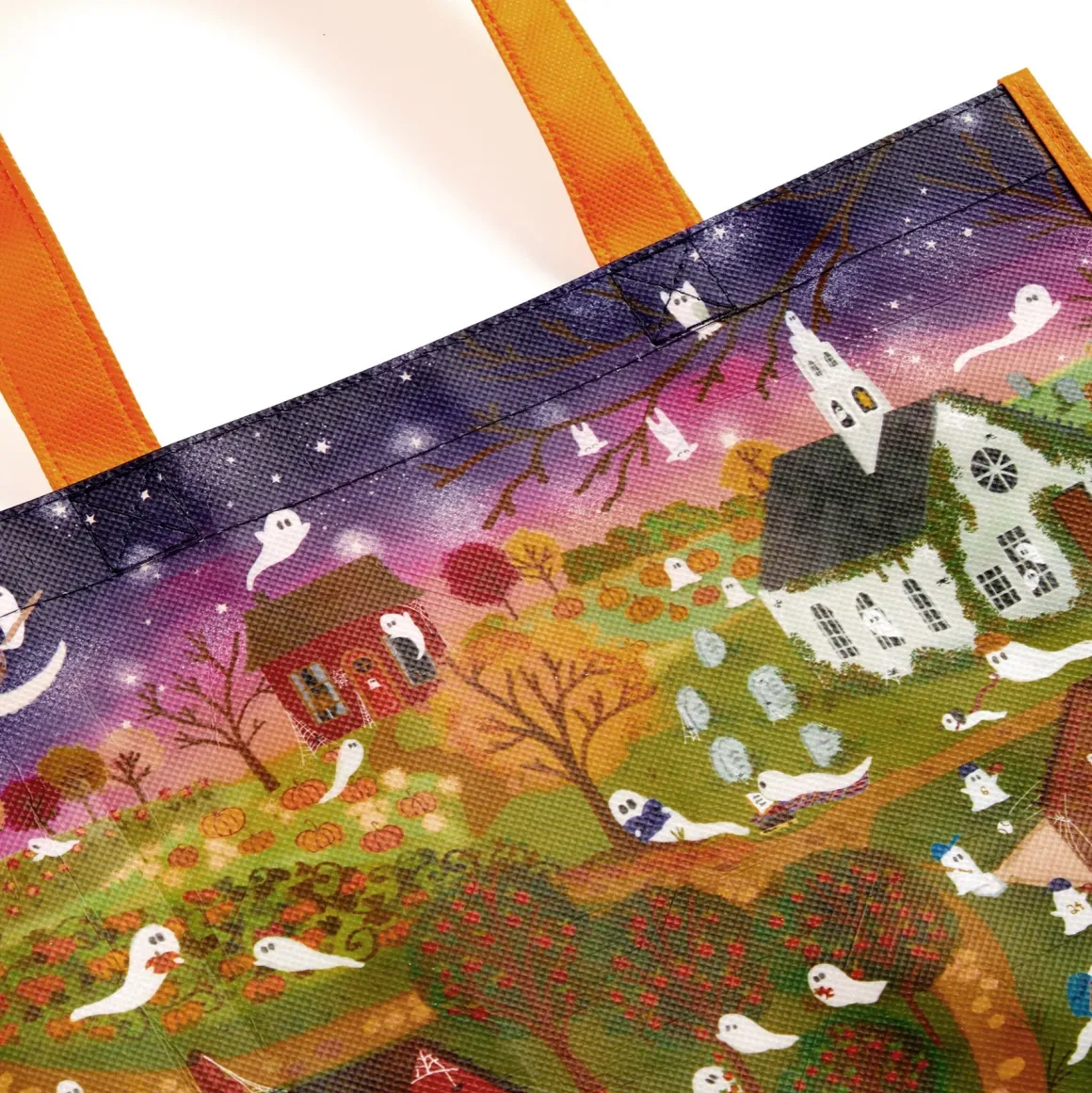 Joy Laforme Spooky Village Reusable Shopping Bag