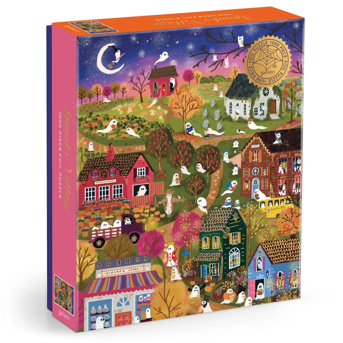Joy Laforme Spooky Village 1000 Piece Foil Puzzle