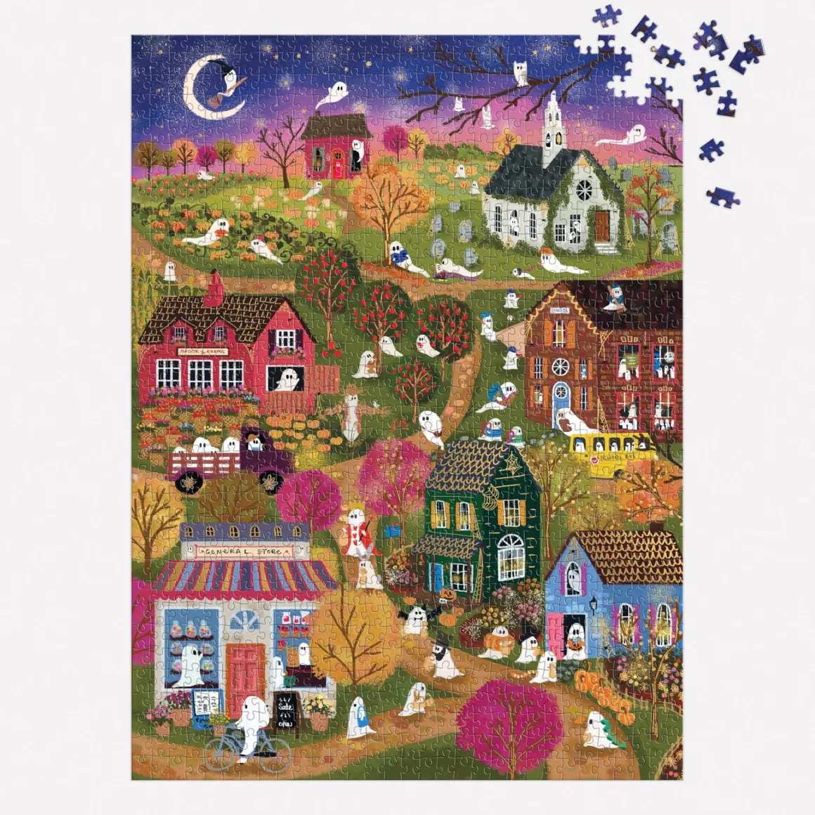 Joy Laforme Spooky Village 1000 Piece Foil Puzzle