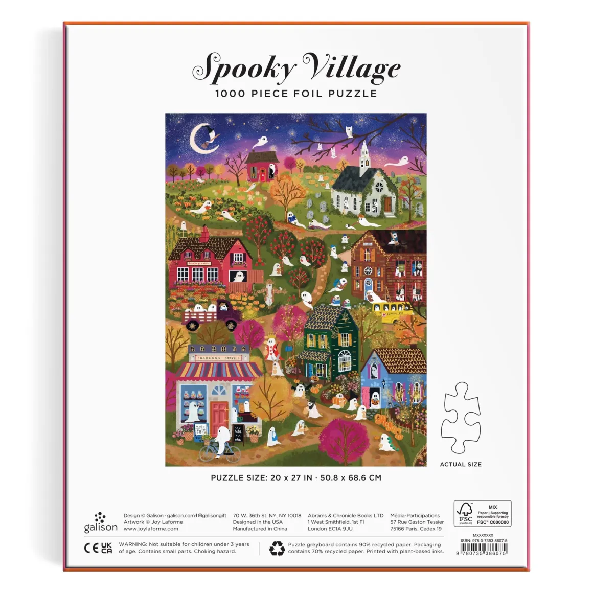 Joy Laforme Spooky Village 1000 Piece Foil Puzzle