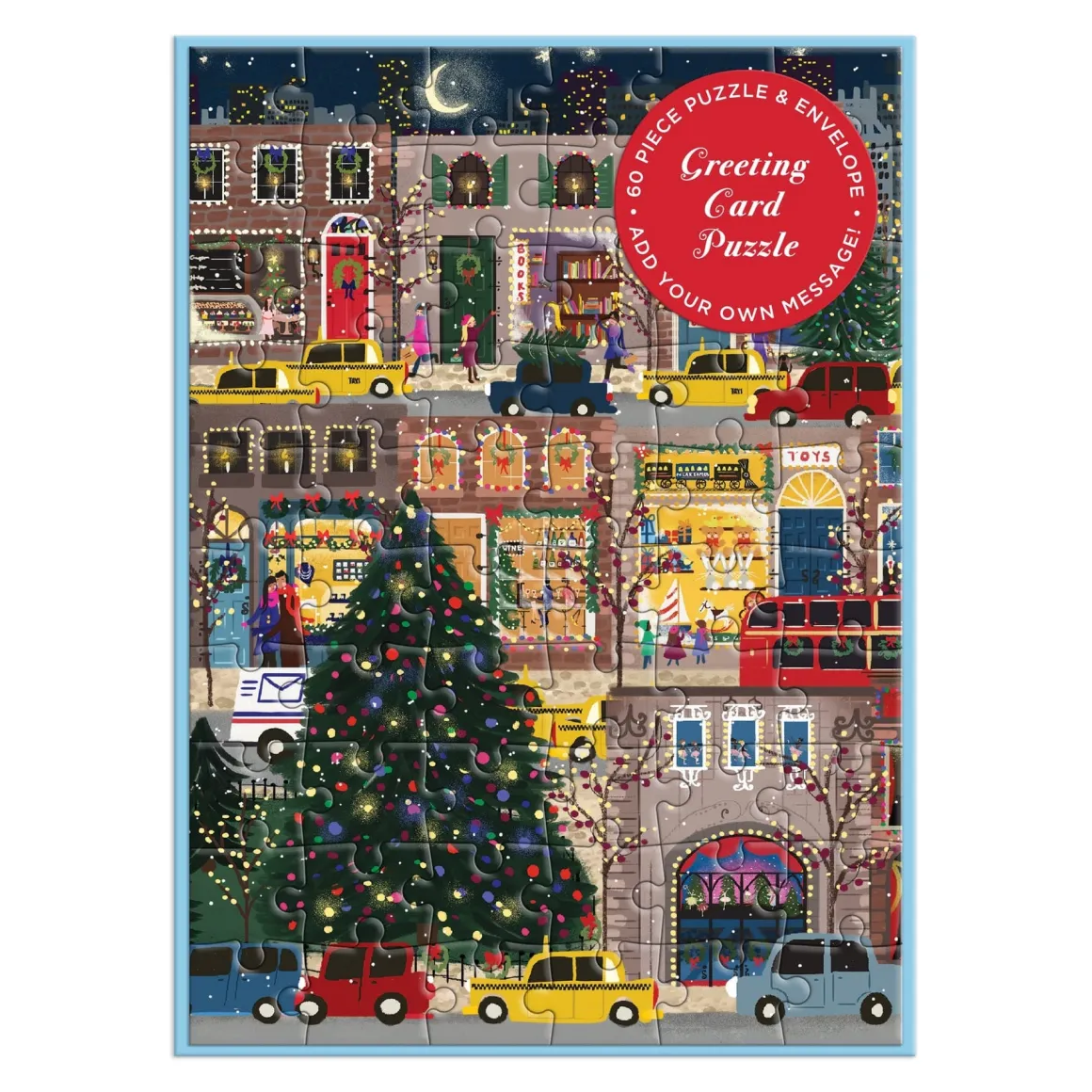 Joy Laforme Winter Lights Greeting Card Puzzle